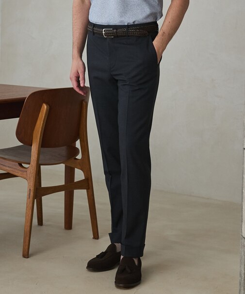 セットアップ対応【ロングセラー】ウォッシャブル サマーウール100％パンツ(ノータック)26年モデル