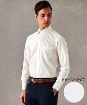 【形態安定】PREMIUMPLEATS_セミワイドカラー _織柄_通年ドレスシャツ(26年モデル)