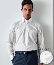【形態安定】PREMIUMPLEATS_スナップダウン 通年ドレスシャツ(26年モデル)
