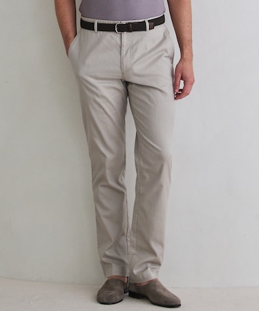 チノ以上スラックス未満のドレス感【接触冷感/吸水速乾/ストレッチ】クールモーション コットンパンツ