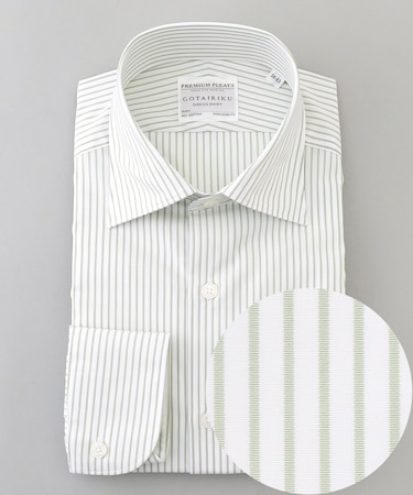 【形態安定】PREMIUMPLEATS_セミワイドカラー _通年ドレスシャツ(26年春夏限定色)