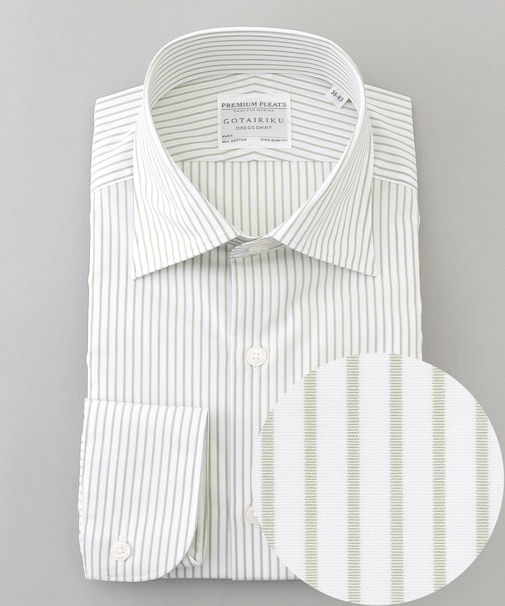 【形態安定】PREMIUMPLEATS_セミワイドカラー _通年ドレスシャツ(26年春夏限定色)