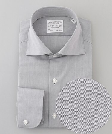 【形態安定】PREMIUMPLEATS_ワイドカラー _通年ドレスシャツ(26年春夏限定色)