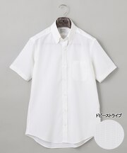 春夏向け【形態安定】SUMMERPREMIUMPLEATS_ボタンダウンカラー 半袖ドレスシャツ(25年モデル)