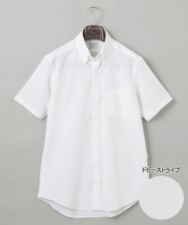 春夏向け【形態安定】SUMMERPREMIUMPLEATS_ボタンダウンカラー 半袖ドレスシャツ(25年モデル)