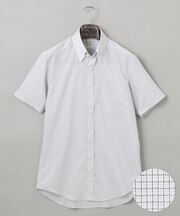 春夏向け【形態安定】SUMMERPREMIUMPLEATS_ボタンダウンカラー 半袖ドレスシャツ(25年モデル)