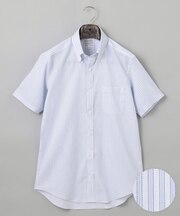 春夏向け【形態安定】SUMMERPREMIUMPLEATS_ボタンダウンカラー 半袖ドレスシャツ(25年モデル)