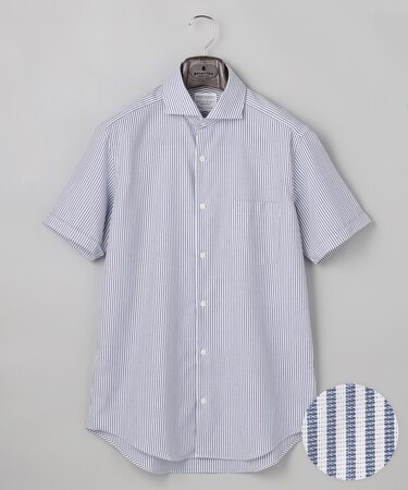春夏向け【形態安定】SUMMERPREMIUMPLEATS_セミワイドカラー 半袖ドレスシャツ(26年限定色)