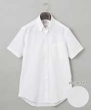 春夏向け【形態安定】SUMMERPREMIUMPLEATS_ボタンダウンカラー 半袖ドレスシャツ(26年モデル)