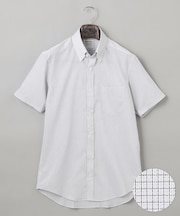 春夏向け【形態安定】SUMMERPREMIUMPLEATS_ボタンダウンカラー 半袖ドレスシャツ(26年モデル)