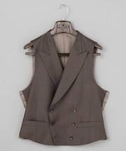 【ZEGNA/ゼニア】TRAVELLER スーツ 対応ベスト_オリーブ