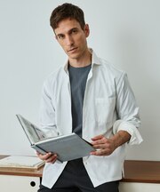 【WEB限定】ピンオックス カッタウェイカラーシャツ