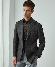 【Loro Piana Fabric】SILK AIRジャケット_ワイン