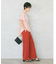 【WEB限定カラーあり/洗える/撥水加工】TRギャバ ワイドクロップドパンツ