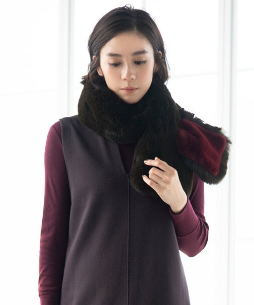 リバーシブルフェイクファーティペット