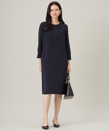 【セットアップ対応・洗える】トリアセダブルクロス ワンピース