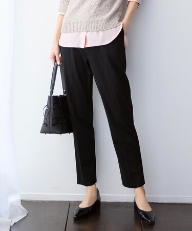 ライトフィールジャージータックテーパード パンツ