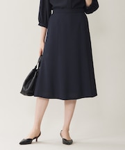 【セットアップ対応・UVカット・接触冷感・洗える】ライトストレッチフレア スカート