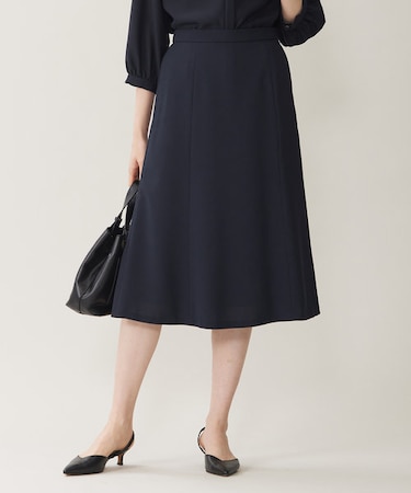 【セットアップ対応・UVカット・接触冷感・洗える】ライトストレッチフレア スカート