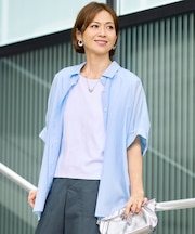 【カタログ掲載・定番人気・新色追加】リヨセルポプリン ブラウス