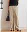 【カタログ掲載・洗える】フルダルスパンマイクロピーチワイドストレート パンツ