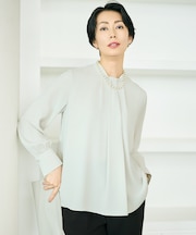 【カタログ掲載・セットアップ対応】ライトサテン ブラウス
