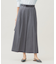 【洗える】TWラチネストレッチワイドクロップド パンツ