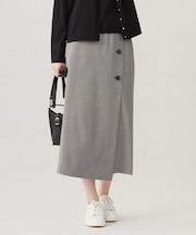 【撥水加工・洗える】TRギャバチェック柄 スカート