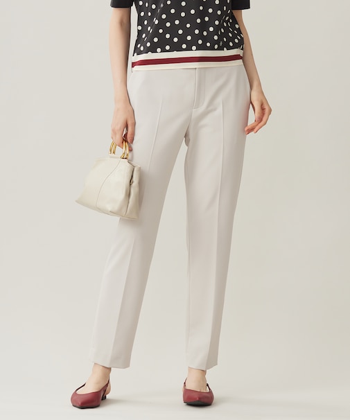 【WEB限定カラーあり・撥水加工・洗える】TRギャバテーパード パンツ