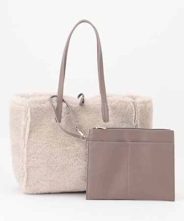 ムートンリバーシブルトート バッグ