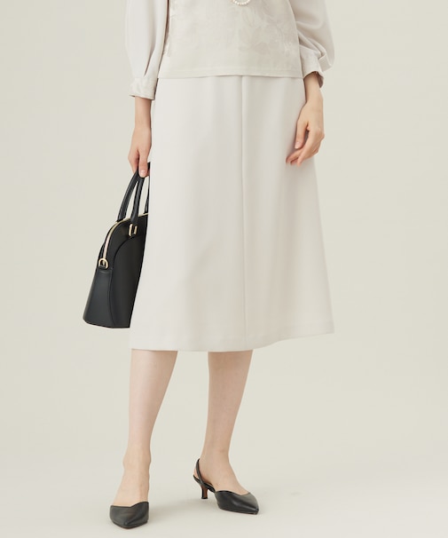 【セットアップ対応】トリアセダブルクロスフレア スカート