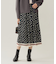 【洗える】ポルカドットプリント スカート