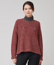 【洗える】シアーツイストガーゼ カットソー