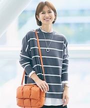 【WEB限定カラーあり】レーヨンストレッチ ニットT