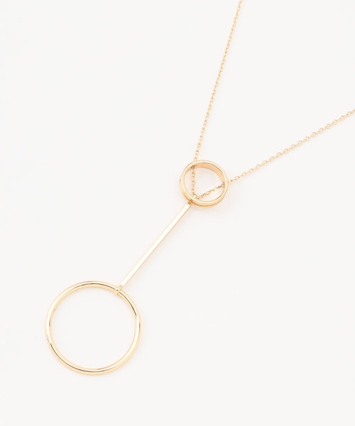 ete　K10 YG　ライス　パール　ステーション　レイヤー　ネックレス K10YG ライスパール ステーション ネックレス｜エテの通販｜&mall