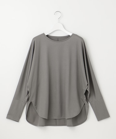 【洗える】ブラウスライクジャージー カットソー