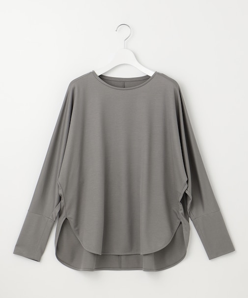 【洗える】ブラウスライクジャージー カットソー