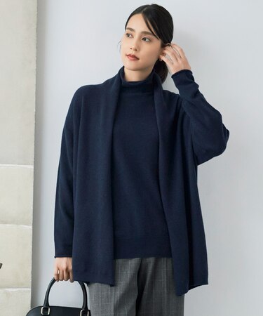 【洗える】ソフトウールハイゲージ カーディガン