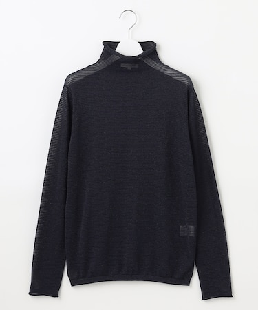 【洗える】ラメボーダー ニット