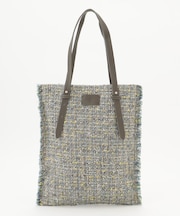 ラメノットファンシーツイードトート バッグ