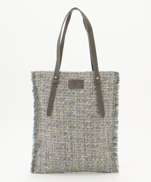 ラメノットファンシーツイードトート バッグ