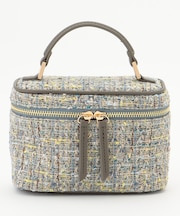 ラメノットファンシーツイードヴァニティ バッグ