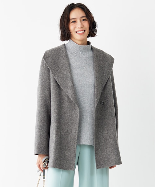 CHABANAIS / フード付きコート｜ベイジの通販｜&mall（アンドモール