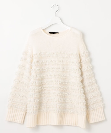 【PREMIUM KNIT COLLECTION】スパンコールコンビ ニット