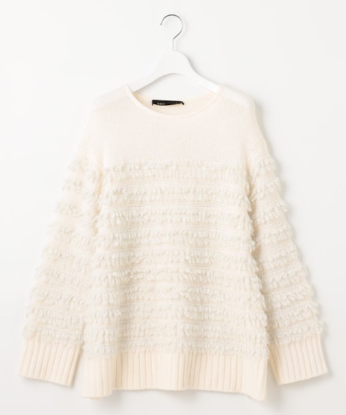 【PREMIUM KNIT COLLECTION】スパンコールコンビ ニット