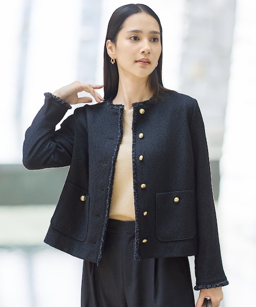 24 TWENTY FOUR Noble ノーカラージャケット｜エポカの通販｜&mall