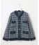 【PREMIUM KNIT COLLECTION】ミックスツイードニット ジャケット