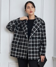 BALLIループミルドチェック コート