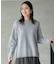 【洗える】ウールカシミヤブレンドケーブル ニット