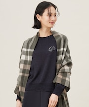 【カタログ掲載・洗える】エンブレム ニット